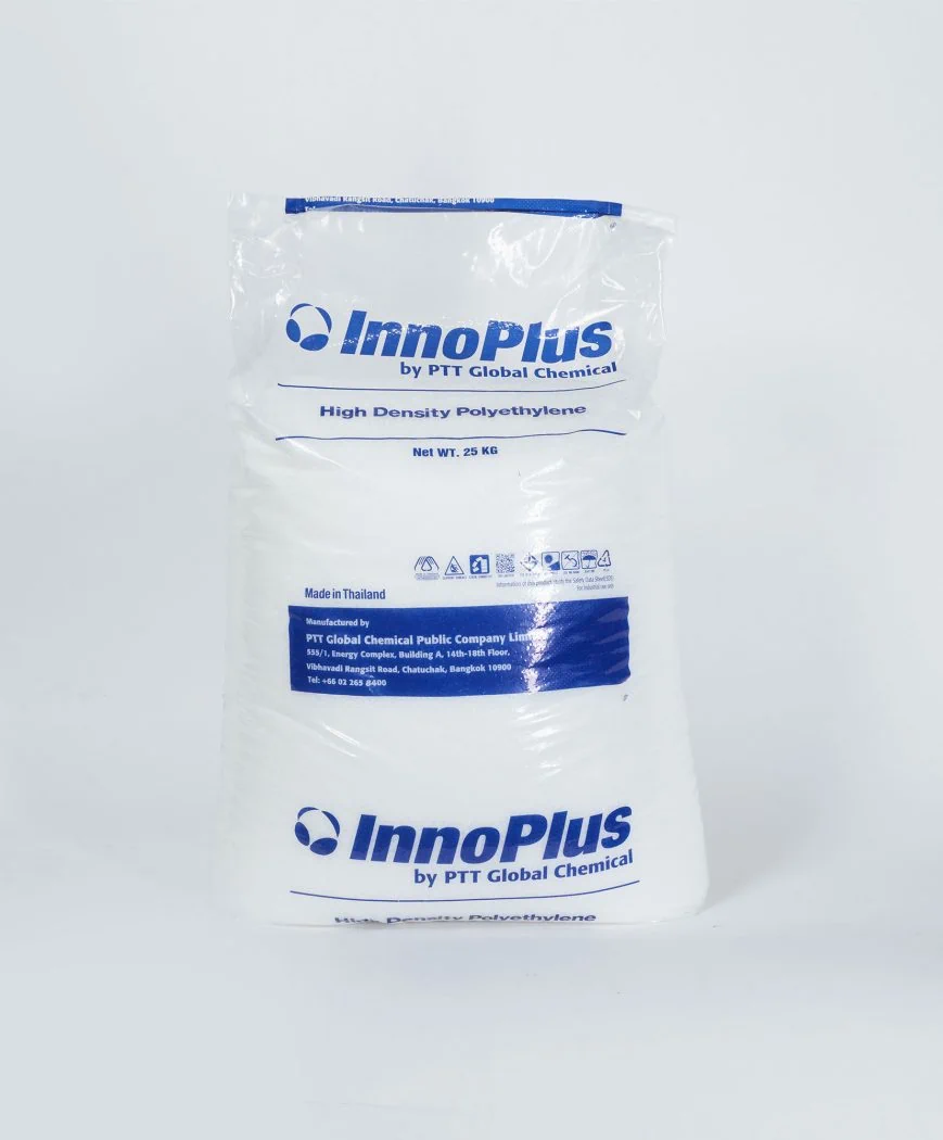 Bag of HDPE Polene plastic pellets
